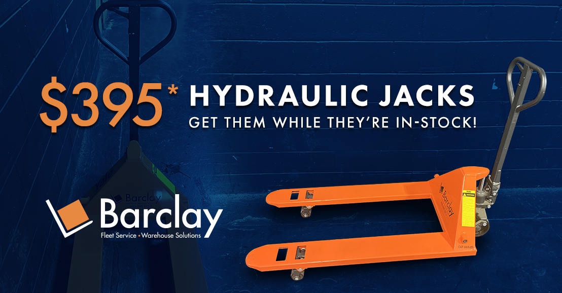 Hydraulic pallet jack $395 promotion